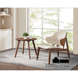 Furniture of America Arth Side Table, Walnut