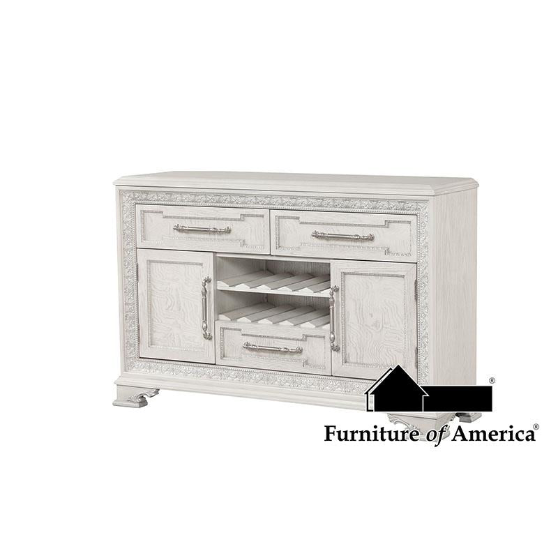 Furniture of America Stella Mia Sideboard, Ivory