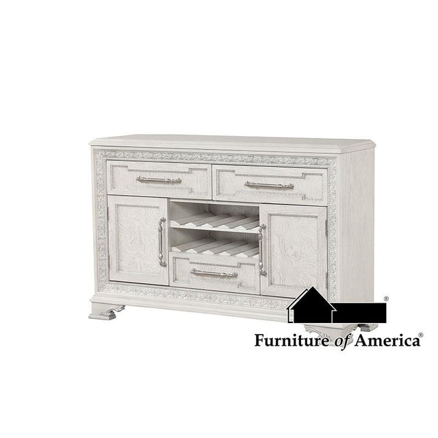 Furniture of America Stella Mia Sideboard, Ivory