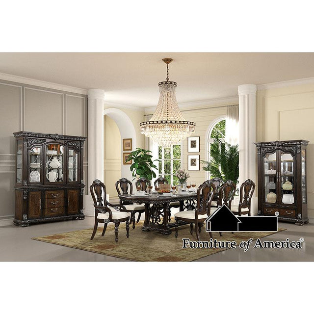 Furniture of America Promenade Dining Table, Dark Brown