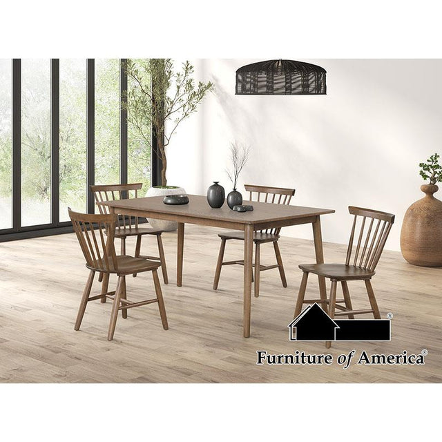 Furniture of America Beale Dining Table, Walnut