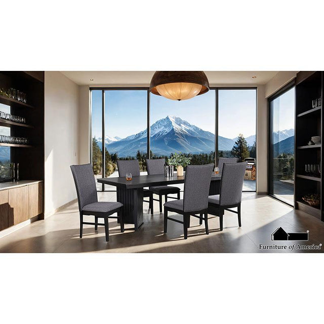 Furniture of America Easingwold Side Chair (2/CTN), Black