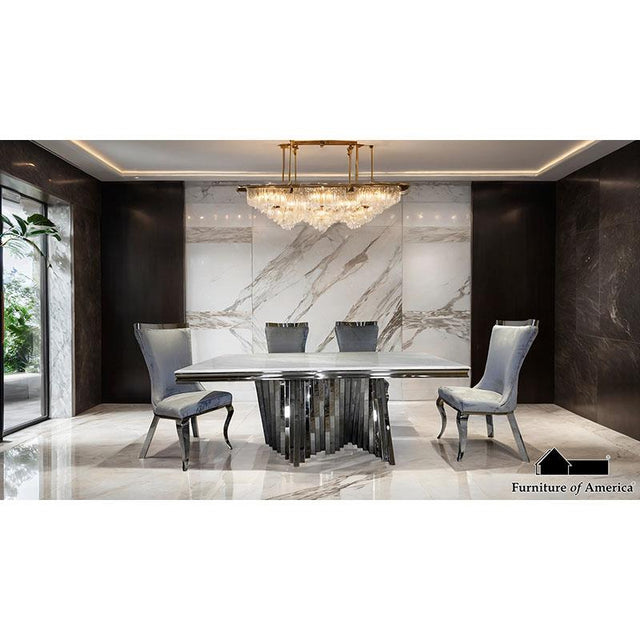 Furniture of America Basilicata 7 Pc. Dining Table Set