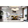 Furniture of America Palazzo 7 Pc. Dining Table Set, Gold/Silver