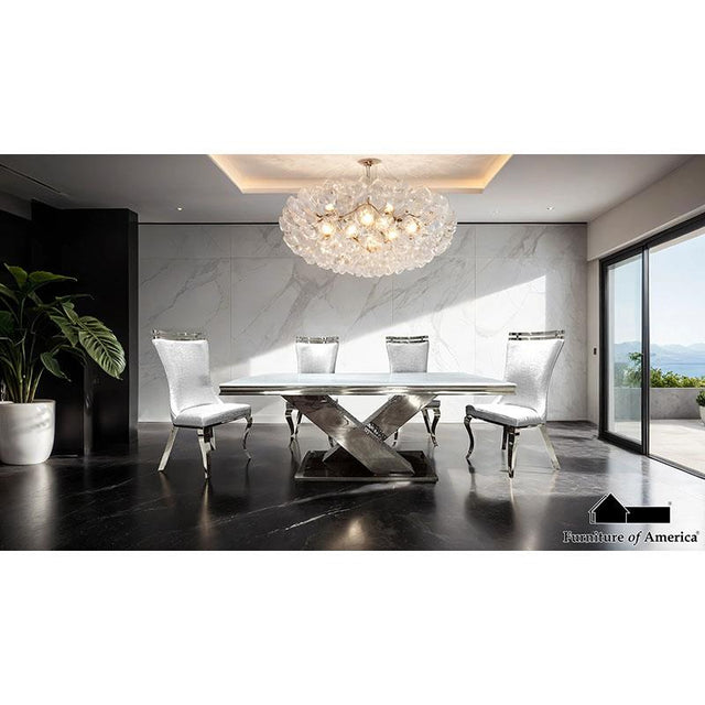 Furniture of America Palazzo 7 Pc. Dining Table Set