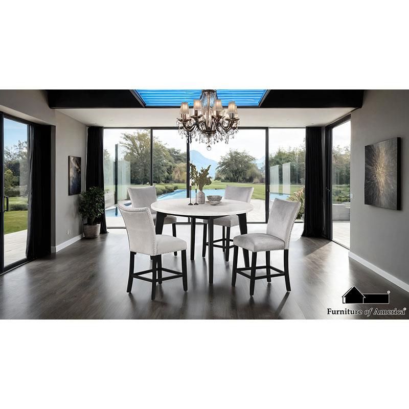 Furniture of America Sabro 5 Pc. Round Counter Ht. Set