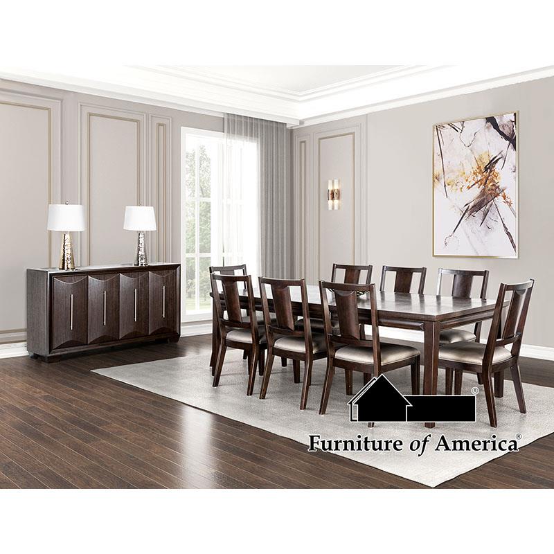 Furniture of America Hinwitz 9 Pc. Dining Table Set