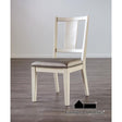 Furniture of America Hinwitz Side Chair (2/CTN), White Oak
