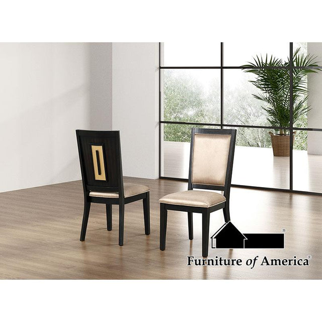 Furniture of America Kenyada Side Chair (2/CTN), Espresso