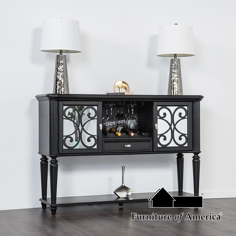 Furniture of America Hannoria Server, Black