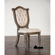 Furniture of America Oakham Side Chair (2/CTN), Weathered Oak