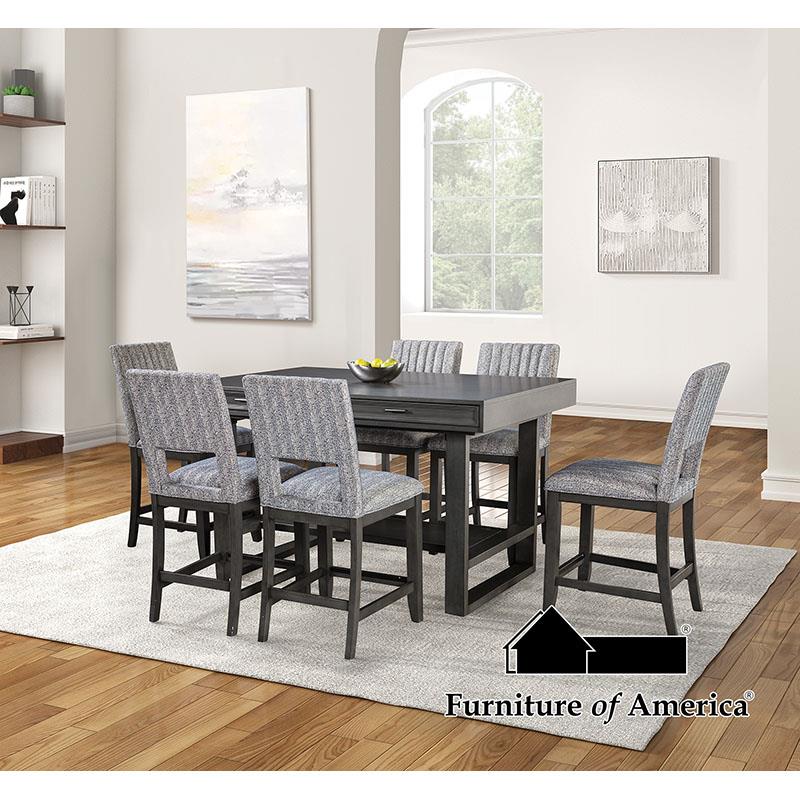 Furniture of America Potton 7 Pc. Counter Ht. Table Set