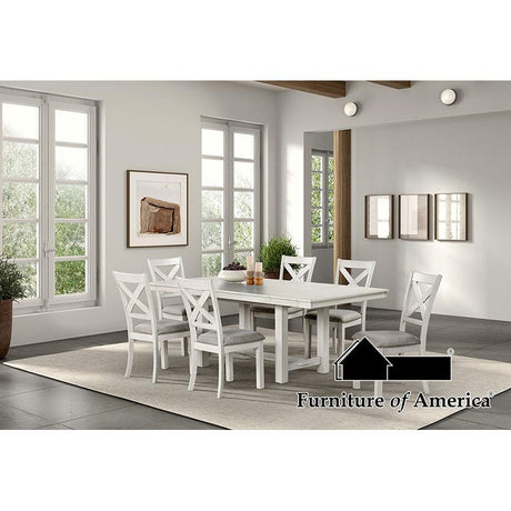 Furniture of America Ferrone 7 Pc. Dining Table Set