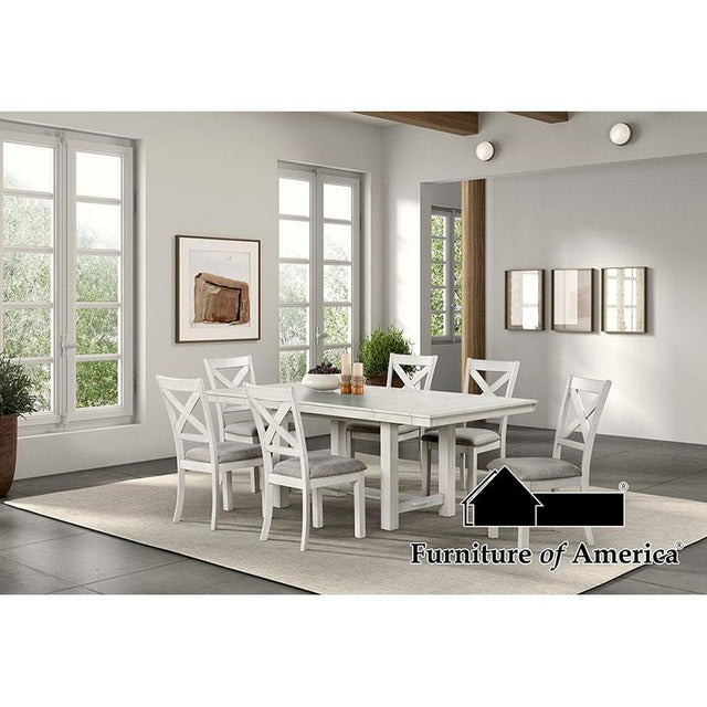 Furniture of America Ferrone 7 Pc. Dining Table Set