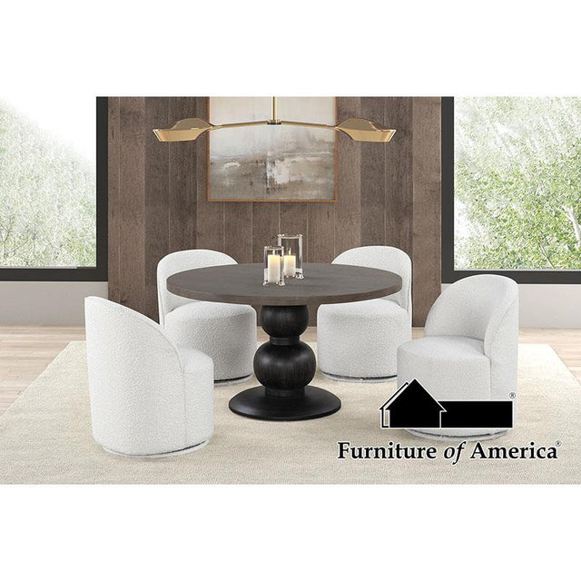 Furniture of America Essen 5 Pc. Round Dining Set
