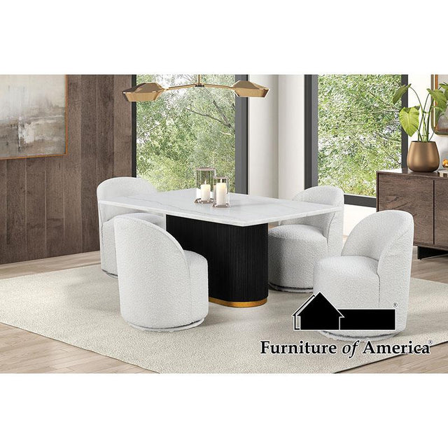 Furniture of America Morges 5 Pc. Dining Table Set