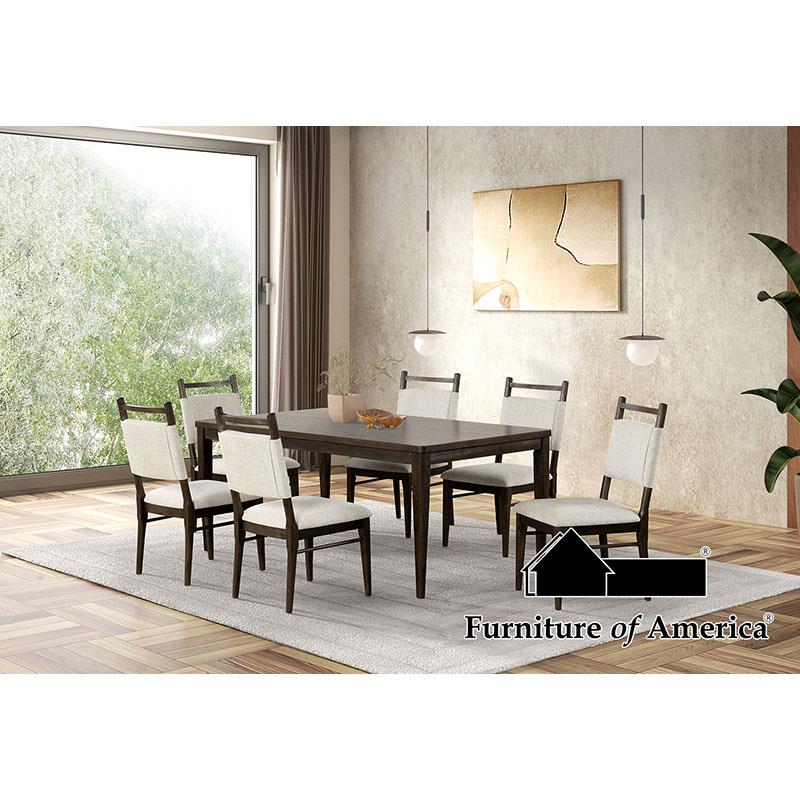 Furniture of America Woolwich 7 Pc. Dining Table Set