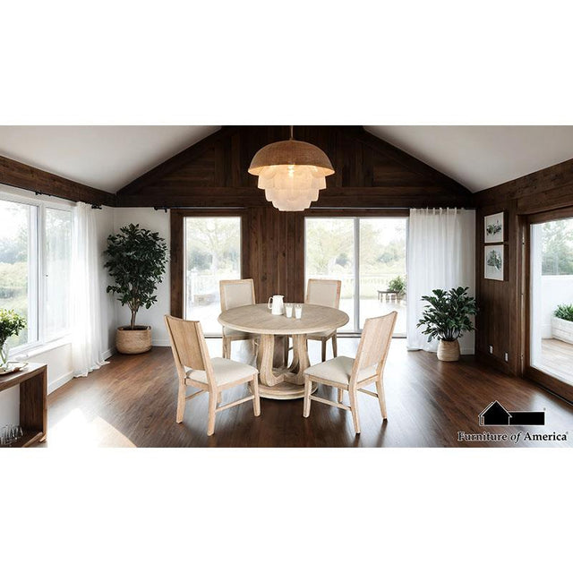Furniture of America Orbetello 5 Pc. Round Dining Set