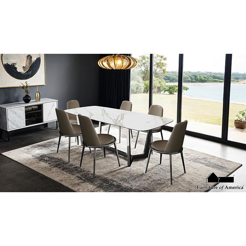 Furniture of America Norelli 7 Pc. Dining Table Set