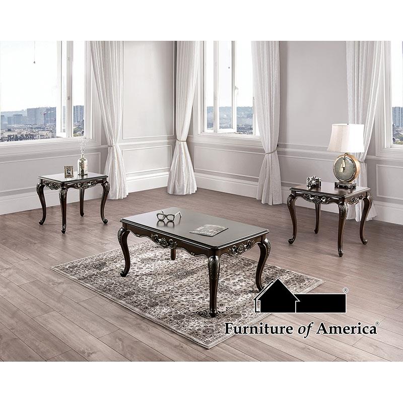 Furniture of America Halcaster End Table, Java