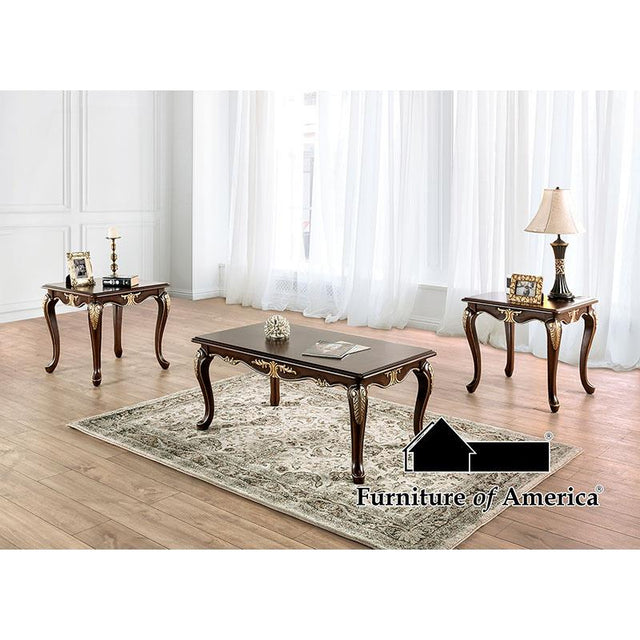 Furniture of America Cookshire Coffee Table, Rich Tobacco