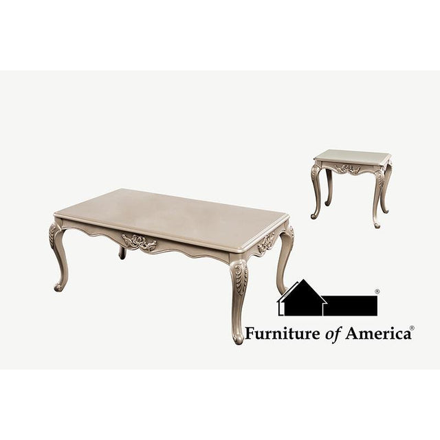 Furniture of America Marston End Table, Champagne