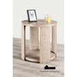 Furniture of America FM49004AK-E-1.jpg Round End Table, Oak