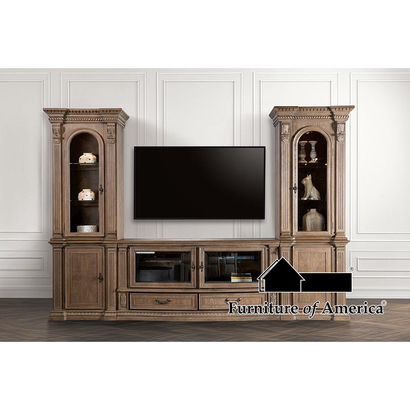Furniture of America Bromoak Left Facing Unit Base