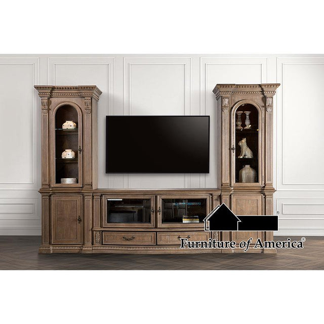 Furniture of America Bromoak Left Facing Unit Base