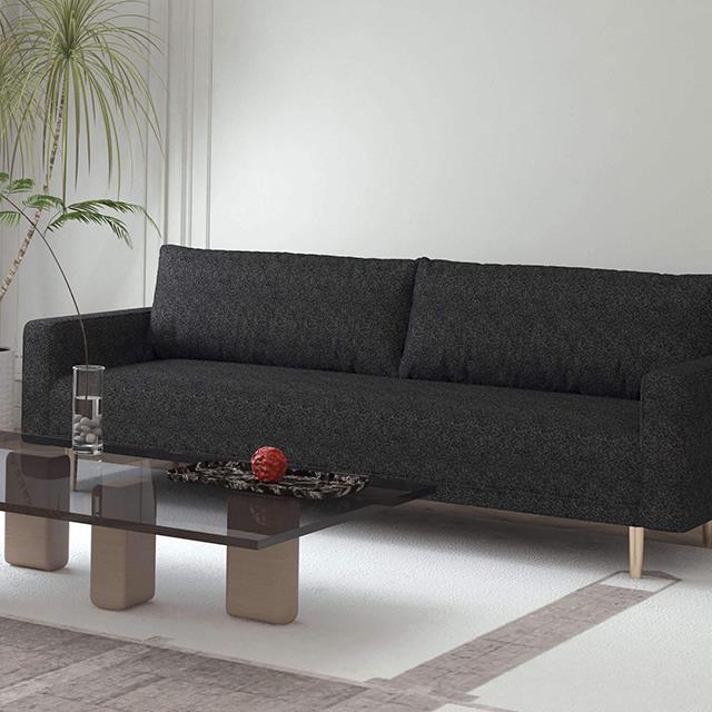 Furniture of America Elverum Sofa, Black
