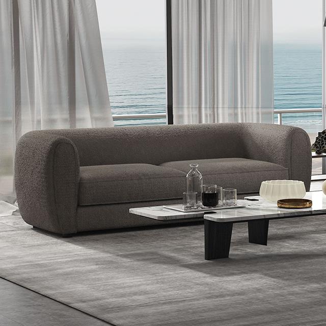 Furniture of America Verdal Sofa, Charcoal Gray