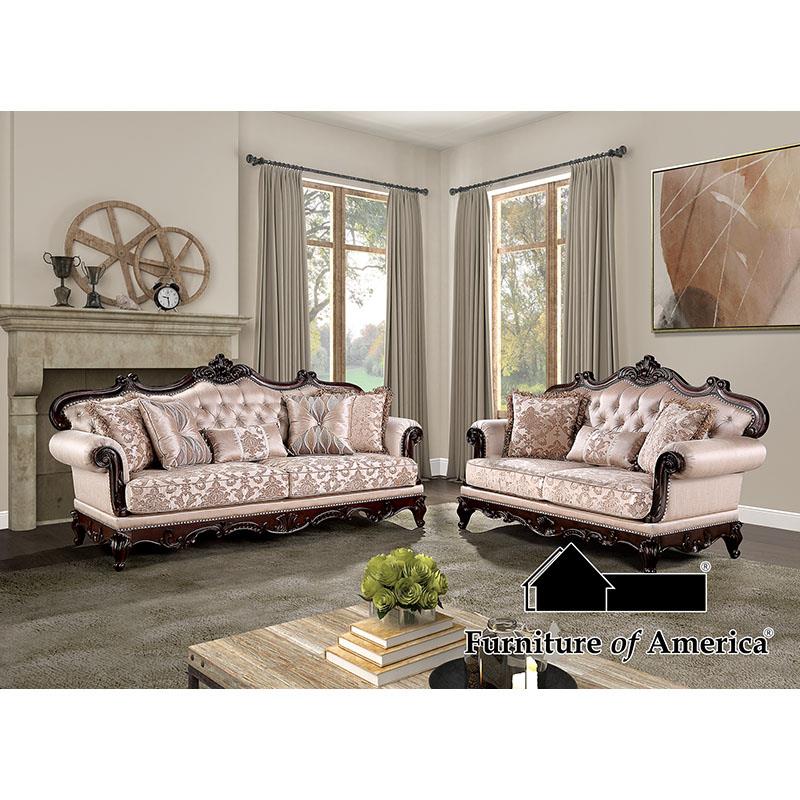Furniture of America Veracruz Sofa + Loveseat