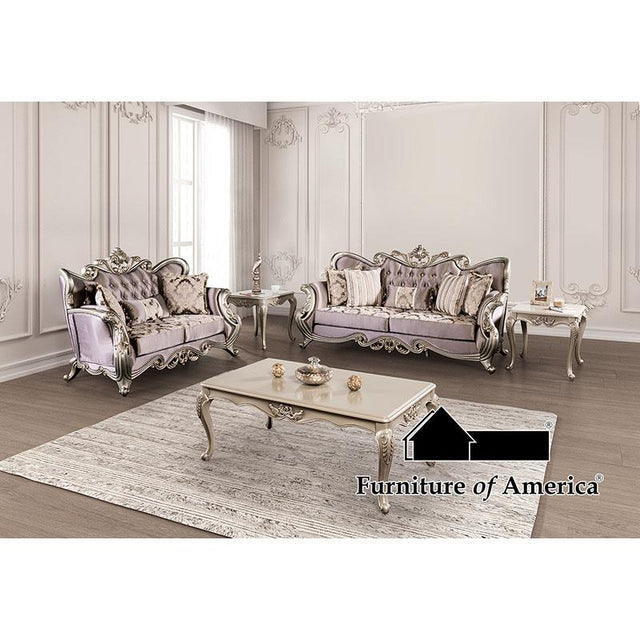 Furniture of America Albacete Sofa + Loveseat
