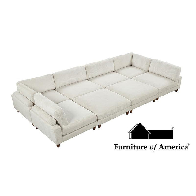 Furniture of America Dagenham Sectional, Beige