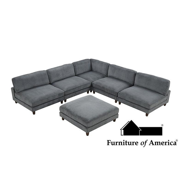 Furniture of America Dagenham Sectional, Gray