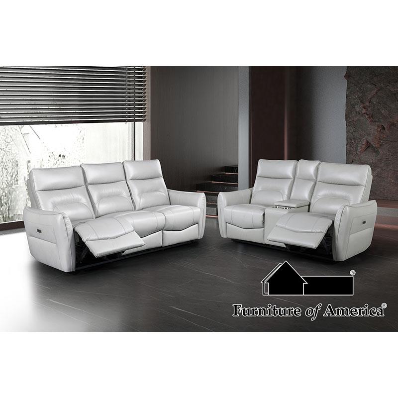 Furniture of America Terentius Power Loveseat, Taupe