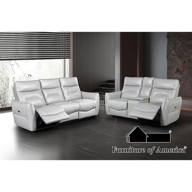 Furniture of America Terentius Power Loveseat, Taupe