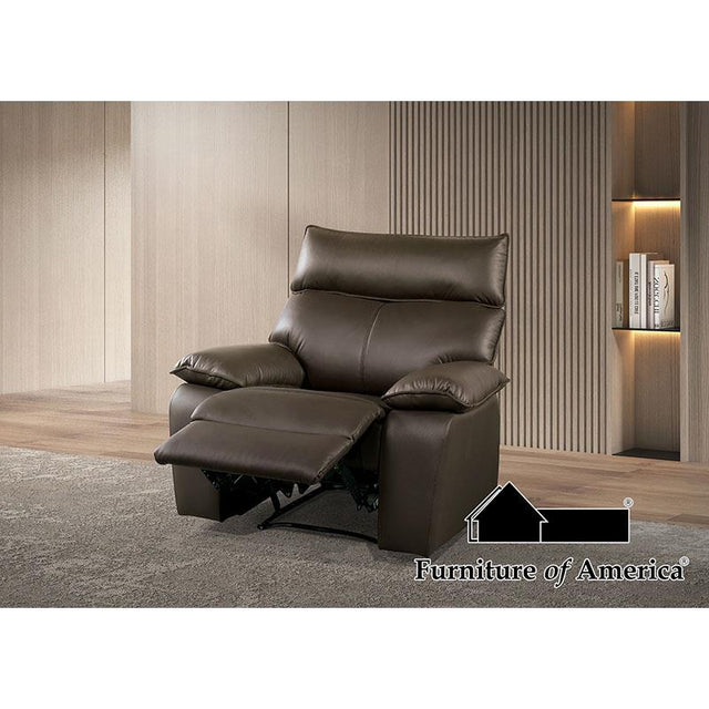 Furniture of America Onoria Recliner, Brown