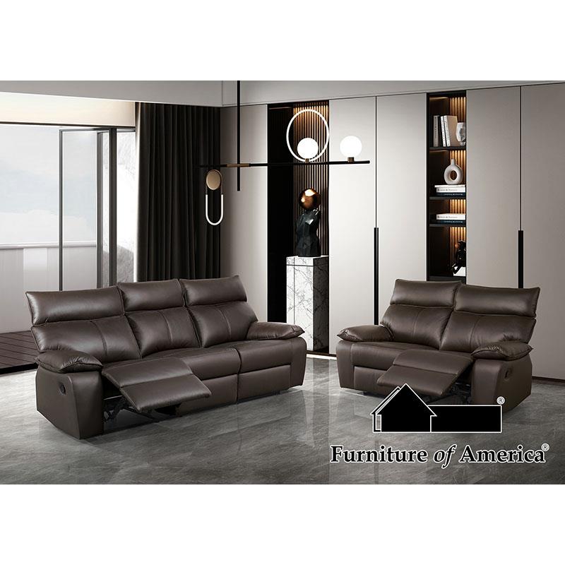 Furniture of America Onoria Sofa, Brown