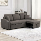 Royden Sleeper Sofa w/ Cupholder, Gray