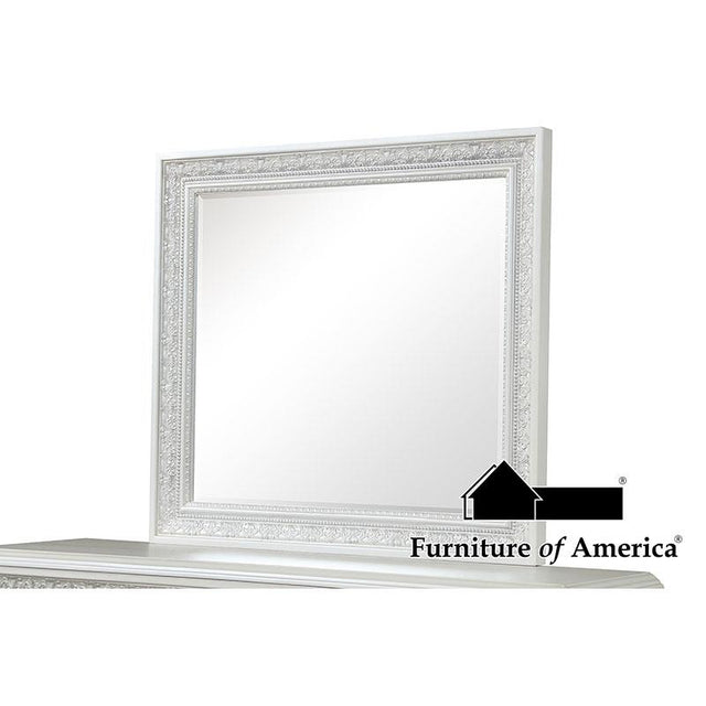 Furniture of America Stella Mia Mirror, Creamy White