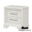 Furniture of America Stella Mia Nightstand w/ USB, Creamy White
