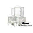 Furniture of America Stella Mia Vanity Set w/ Stool, Creamy White