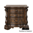 Furniture of America Leovanni Nightstand W/ USB A-C, Dark Brown