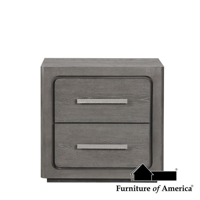 Furniture of America Crowthorne Nightstand, Warm Gray
