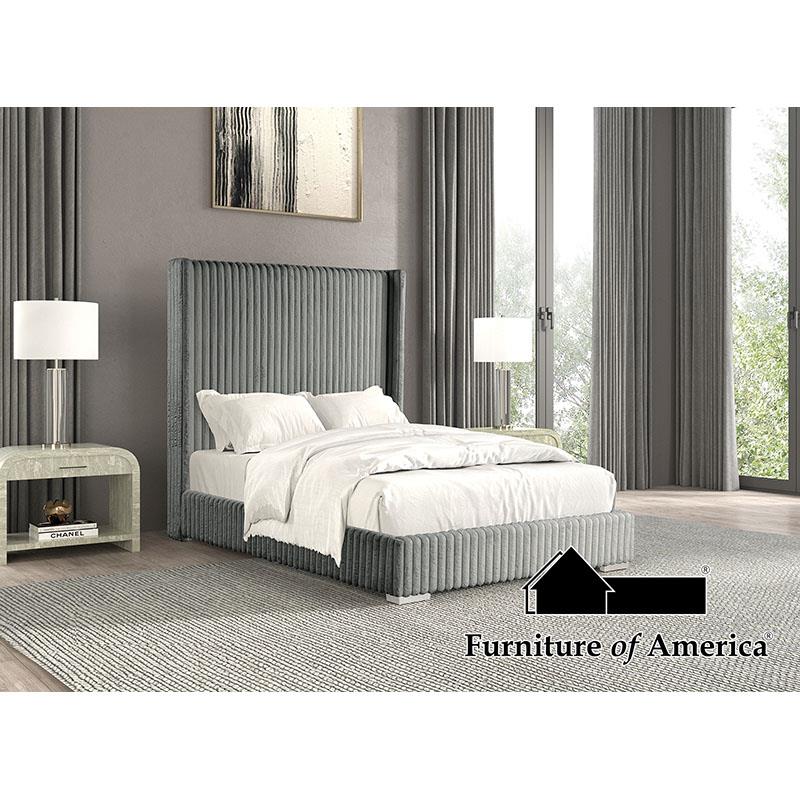 Furniture of America Cadwell Twin Bed, Gray