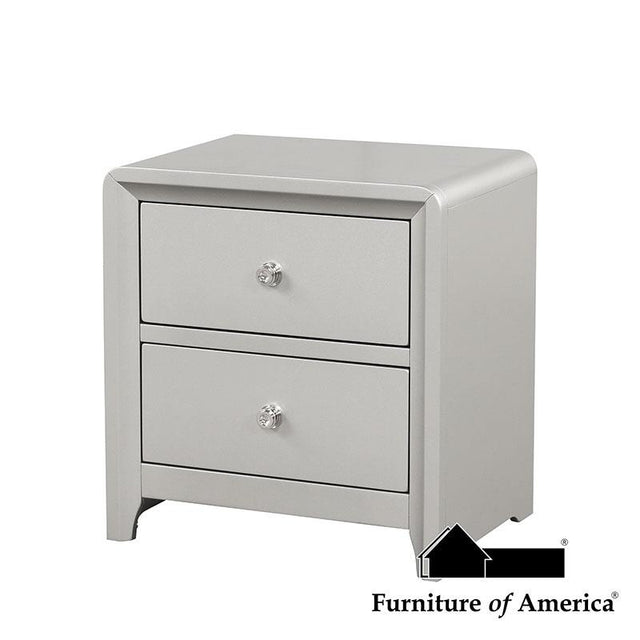 Furniture of America Bryne Nightstand, Champagne