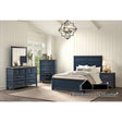 Furniture of America Pinetop Dresser, Blue/Dark Brown