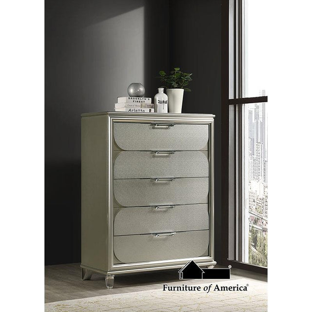 Furniture of America Sheridan Chest, Silver