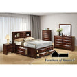 Furniture of America Zosimo Full Bed, Dark Cherry